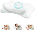 Cervical Pillow for Neck and Shoulder, Contour Memory Foam Pillow, Ergonomic Neck Support Pillow for Side Back Stomach Sleepers with Pillowcase