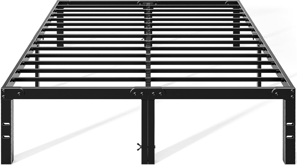 Twin Bed Frame, Heavy Duty Sturdy 12 Inch Metal Platform Bed Frames, Enhanced Stability & Noise-Free, Under-Bed Storage, No Box Spring Needed, Easy Assembly