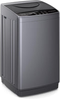 Portable Washing Machine, 7.7 lbs Full-Automatic Compact Laundry Washer, Stainless Steel Drum, 10 Wash Cycles, Auto-Balance Detection, LED Display, Mini Washer for Home, Apartment, Dorm, Grey