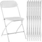 Folding Chair 4 Pack, Leather Padded Foldable Chairs, Sturdy Metal Portable Chairs, Easy to Use and Store, Outdoor and Indoor, for Home, Office, Party, Garden, Kahki
