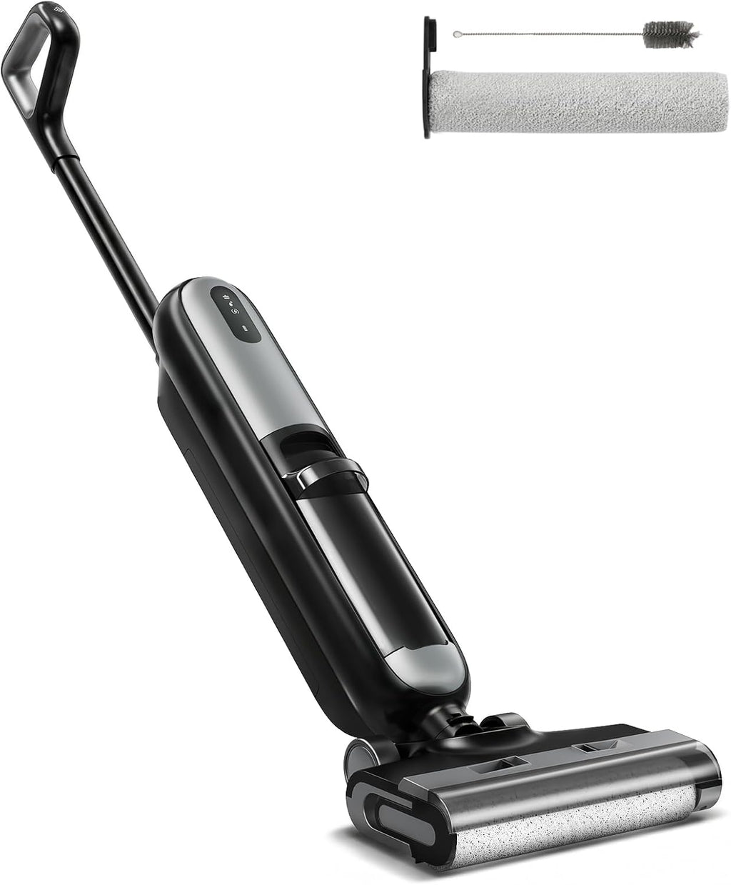 Wet Dry Vacuum Cleaner, Cordless All-in-One Vac Mops, Vacuum Mop with Self-Cleaning System, Dual Water Tank Design, Tangle-Free Brush, Dual-Edge Cleaning, 35-Min Runtime