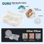 Cervical Pillow for Neck and Shoulder, Contour Memory Foam Pillow, Ergonomic Neck Support Pillow for Side Back Stomach Sleepers with Pillowcase