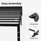 Full Size 12 Inch Platform Bed Frame, Heavy Duty Metal Foundation Frame, Noise-Free Sturdy Steel Slats, Underbed Storage, No Box Spring Needed, Quick Setup