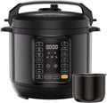 16-in-1 Electric Pressure Cooker, 6QT Programmable Multi Cooker with 12 One-Touch Presets, Soup Steam Yogurt and More, Ceramic Inner Pot Delay Start & Keep Warm, Includes Recipe Guide, Black