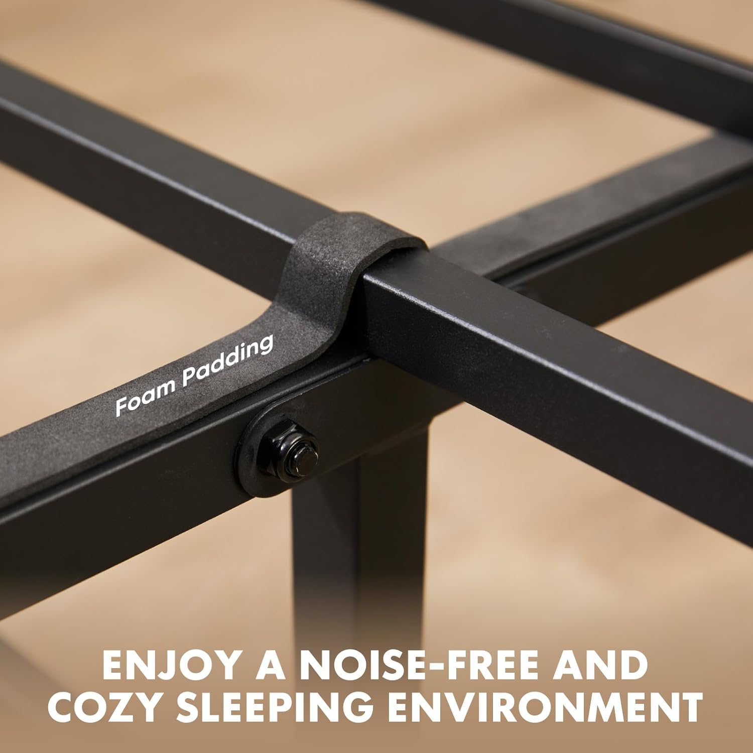 Full Size Bed Frame with Headboard, 800LBS Mattress Foundation with All Sturdy Metal Support, Under Bed Storage, No Box Spring Needed, Easy Assembly, Rust Brown