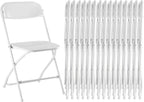 Folding Chair 4 Pack, Leather Padded Foldable Chairs, Sturdy Metal Portable Chairs, Easy to Use and Store, Outdoor and Indoor, for Home, Office, Party, Garden, Kahki