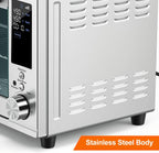 Air Fryer Toaster Oven Combo Extra Large with Smart Probe, 29.6QT Oven Countertop 12 Functions in 1, 7 Accessories Included, Stainless, Up to 450??F