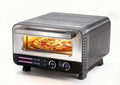 Pizza Oven Indoor, 1600W Electric Pizza Oven Fast Heating, 6 Presets Pizza Maker for 12 Inches, with Pizza Stone & Spatula, Upper-Bottom Independent Heating Temperature Control