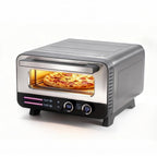 Pizza Oven Indoor, 1600W Electric Pizza Oven Fast Heating, 6 Presets Pizza Maker for 12 Inches, with Pizza Stone & Spatula, Upper-Bottom Independent Heating Temperature Control