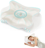 Cervical Pillow for Neck and Shoulder, Contour Memory Foam Pillow, Ergonomic Neck Support Pillow for Side Back Stomach Sleepers with Pillowcase