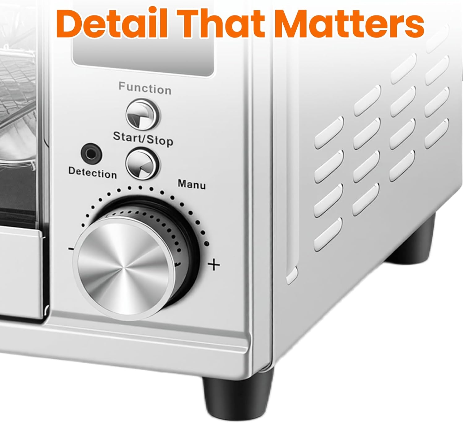 Air Fryer Toaster Oven Combo Extra Large with Smart Probe, 29.6QT Oven Countertop 12 Functions in 1, 7 Accessories Included, Stainless, Up to 450??F