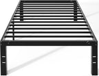 Twin Bed Frame, Heavy Duty Sturdy 12 Inch Metal Platform Bed Frames, Enhanced Stability & Noise-Free, Under-Bed Storage, No Box Spring Needed, Easy Assembly
