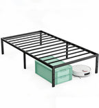 Twin Bed Frame, Heavy Duty Sturdy 12 Inch Metal Platform Bed Frames, Enhanced Stability & Noise-Free, Under-Bed Storage, No Box Spring Needed, Easy Assembly