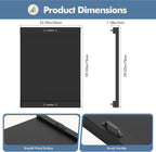Noodle Board Stove Cover with Handles, Wooden Stove Top Cover for Gas Electric Glass Stove, 22 x 29.5 inch(Black)