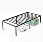 Full Size 18 Inch Platform Bed Frame, Heavy Duty Metal Foundation Frame, Noise-Free Sturdy Steel Slats, Underbed Storage, No Box Spring Needed, Quick Setup