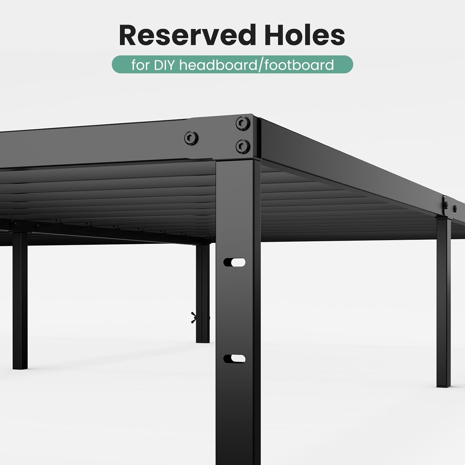 Twin Bed Frame, Heavy Duty Sturdy 12 Inch Metal Platform Bed Frames, Enhanced Stability & Noise-Free, Under-Bed Storage, No Box Spring Needed, Easy Assembly
