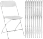 Folding Chair 4 Pack, Leather Padded Foldable Chairs, Sturdy Metal Portable Chairs, Easy to Use and Store, Outdoor and Indoor, for Home, Office, Party, Garden, Kahki