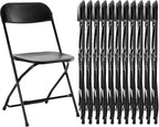 Folding Chair 4 Pack, Leather Padded Foldable Chairs, Sturdy Metal Portable Chairs, Easy to Use and Store, Outdoor and Indoor, for Home, Office, Party, Garden, Kahki
