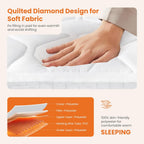 Heated Mattress Pad Twin Size (75??39??) ?C Quilted Electric Bed Warmer with 12 Heat Settings, 10?Hour Auto Shut?Off, Machine Washable, ETL Certified ?C White