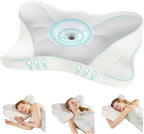 Cervical Pillow for Neck and Shoulder, Contour Memory Foam Pillow, Ergonomic Neck Support Pillow for Side Back Stomach Sleepers with Pillowcase