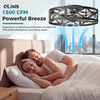 Ceiling Fans with Remote, Farmhouse Ceiling Fan, 19 Inch Low Profile Caged Fandelier, Flush Mount with 6 Wind Speeds, for Bedroom, Kitchen, Living Room, Bulbs Not Included, Black