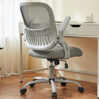 Ergonomic Mid-Back Mesh Home Office Desk Chair with Wheels, Lumbar Support, and Comfortable Armrests for Home, Bedroom, Study, Office