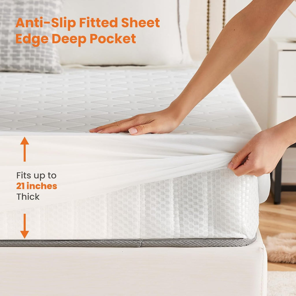 Heated Mattress Pad Twin Size (75??39??) ?C Quilted Electric Bed Warmer with 12 Heat Settings, 10?Hour Auto Shut?Off, Machine Washable, ETL Certified ?C White