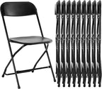 Folding Chair 4 Pack, Leather Padded Foldable Chairs, Sturdy Metal Portable Chairs, Easy to Use and Store, Outdoor and Indoor, for Home, Office, Party, Garden, Kahki