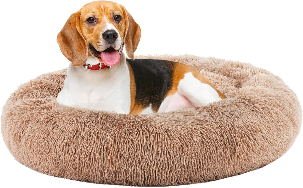 35x25 Inch Orthopedic Dog Beds for Large Sized Dogs, Machine Washable Cover Pet Bed, Anti-Slip Waterproof Memory Foam Couch Bed for Indoor Dogs and Cats, Brown