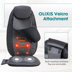 Massage Chair Pad with Heat, 4 Deep Kneading Nodes Chair Msaager Cushion, Shiatsu Back Massager for Deep Muscle Relaxation Home Office, Grey