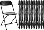 Folding Chair 4 Pack, Leather Padded Foldable Chairs, Sturdy Metal Portable Chairs, Easy to Use and Store, Outdoor and Indoor, for Home, Office, Party, Garden, Kahki