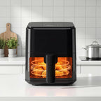 Air Fryer, Compact Digital 3 Qt Airfryer with Auto Shut-Off, Quick & Easy Meals in Minutes with Nonstick & Dishwasher Safe Basket, Ideal for Small Spaces