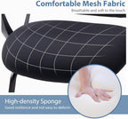 Office Desk Chair with Sled Base, Ergonomic Executive Mesh Computer Chairs with Lumbar Support for Home Conference Room Bedroom Waiting Reception Guest Student