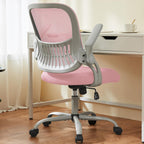Ergonomic Mid-Back Mesh Home Office Desk Chair with Wheels, Lumbar Support, and Comfortable Armrests for Home, Bedroom, Study, Office