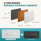 9 Drawer Storage Dresser with Wood Top - Wide Fabric Chest Organizer for Bedroom, Closet, Living Room,Tower Cabinet, TV Stand, Hallway Entryway Furniture,Bright White