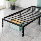 Full Size 12 Inch Platform Bed Frame, Heavy Duty Metal Foundation Frame, Noise-Free Sturdy Steel Slats, Underbed Storage, No Box Spring Needed, Quick Setup