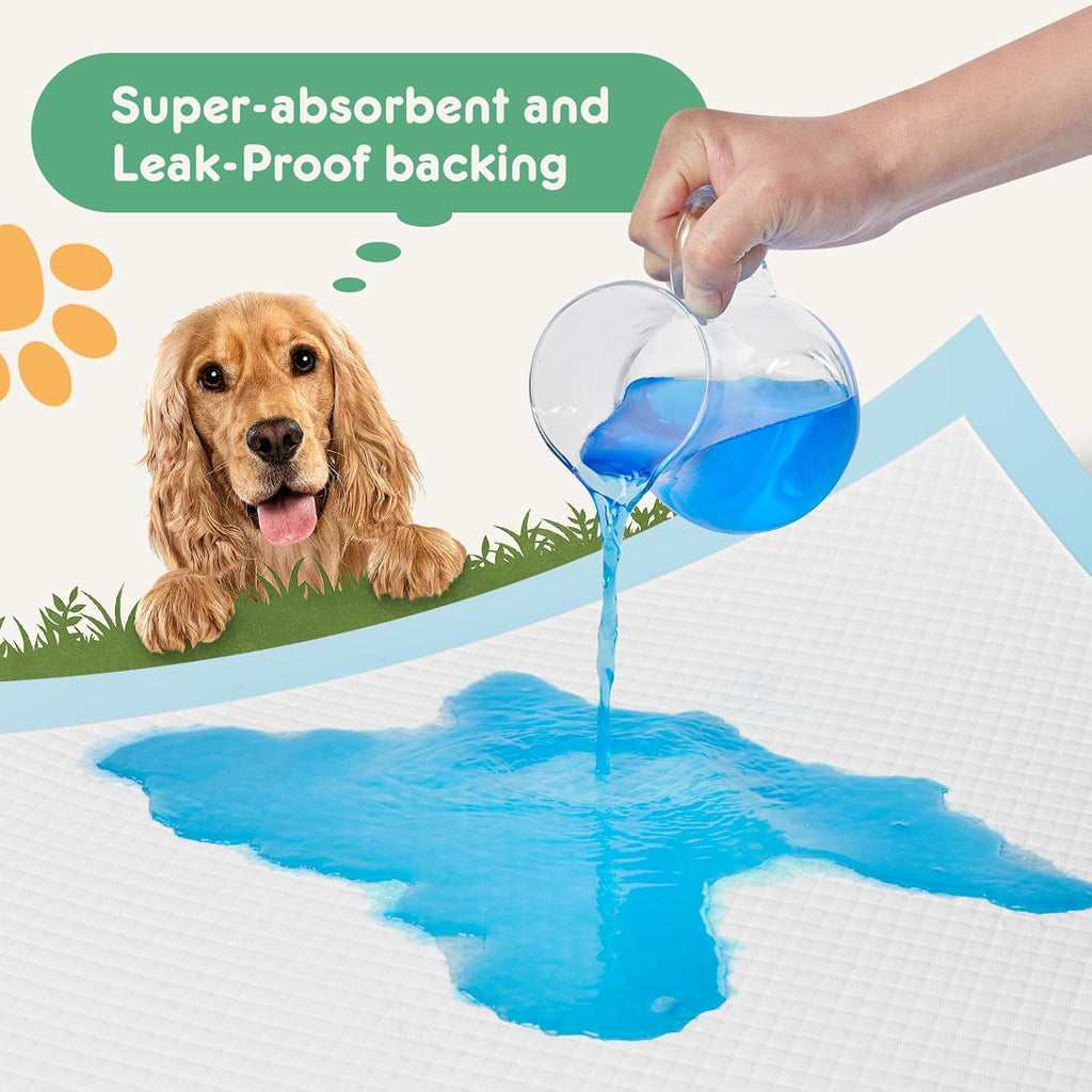 150 Count Puppy Pads for Dogs, 22 x 22 Potty Puppy Training Pad, Dog Cat Pee Pads, Super Absorbency Disposable Pet Leakproof Quick Drying Pad