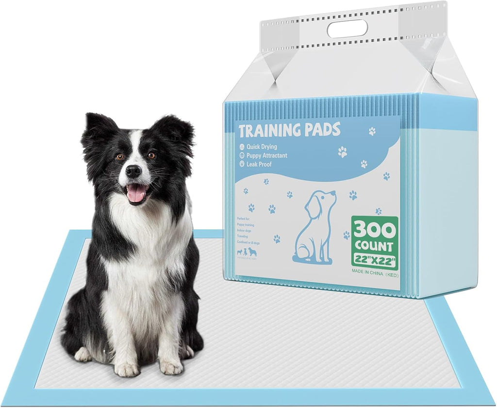 150 Count Puppy Pads for Dogs, 22 x 22 Potty Puppy Training Pad, Dog Cat Pee Pads, Super Absorbency Disposable Pet Leakproof Quick Drying Pad
