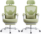 Office Computer Desk Chair, Ergonomic High-Back Mesh Rolling Work Swivel Chairs with Wheels, Comfortable Lumbar Support, Comfy Arms for Home, Bedroom, Study, Student, Black