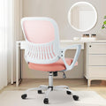 Ergonomic Mid-Back Mesh Home Office Desk Chair with Wheels, Lumbar Support, and Comfortable Armrests for Home, Bedroom, Study, Office
