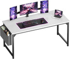 Computer Desk 31 Inch Home Office Desks for Small Spaces, Gaming Writing Study Work Table with Storage Bag for Bedroom, Black