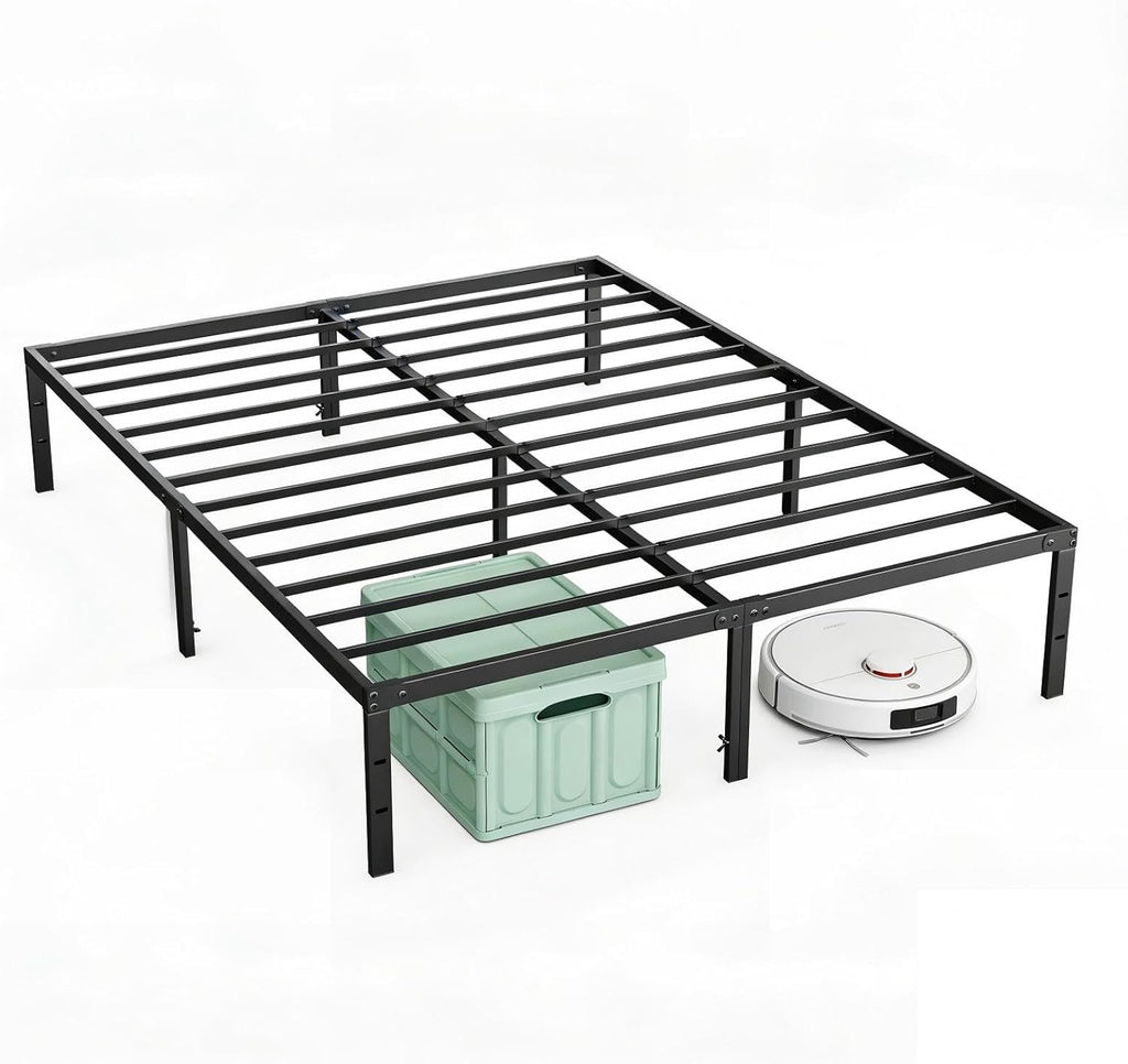 Twin Bed Frame, Heavy Duty Sturdy 12 Inch Metal Platform Bed Frames, Enhanced Stability & Noise-Free, Under-Bed Storage, No Box Spring Needed, Easy Assembly