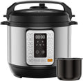 16-in-1 Electric Pressure Cooker, 6QT Programmable Multi Cooker with 12 One-Touch Presets, Soup Steam Yogurt and More, Ceramic Inner Pot Delay Start & Keep Warm, Includes Recipe Guide, Silver