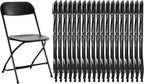 Folding Chair 4 Pack, Leather Padded Foldable Chairs, Sturdy Metal Portable Chairs, Easy to Use and Store, Outdoor and Indoor, for Home, Office, Party, Garden, Kahki