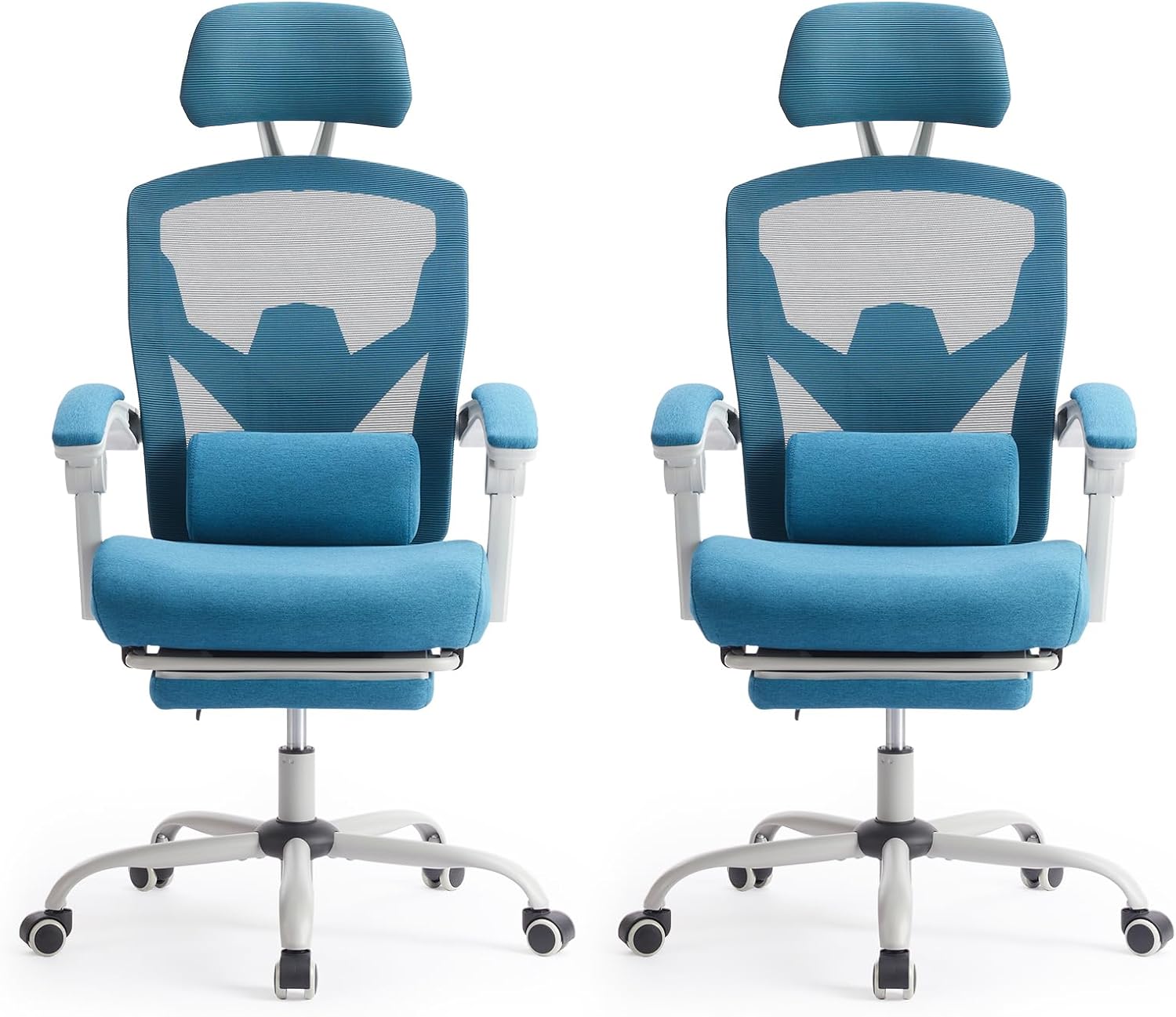 Office Computer Desk Chair, Ergonomic High-Back Mesh Rolling Work Swivel Chairs with Wheels, Comfortable Lumbar Support, Comfy Arms for Home, Bedroom, Study, Student, Black