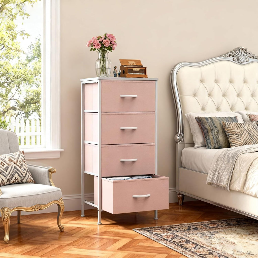 End Tables, Side Table Tray Sofa Portable Metal Frame Adjustable Feet, Wood Stand for Office