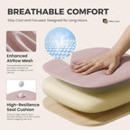 Office Desk Chair - Ergonomic Mid Back with Lumbar Support & Rocking Mode, Height Adjustable with Fixed Armrest, for Home, Computer, Gaming, Conference, Meeting Room, 360?? Swivel, Pink, 2 Pack