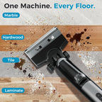 Wet Dry Vacuum Cleaner, Cordless All-in-One Vac Mops, Vacuum Mop with Self-Cleaning System, Dual Water Tank Design, Tangle-Free Brush, Dual-Edge Cleaning, 35-Min Runtime