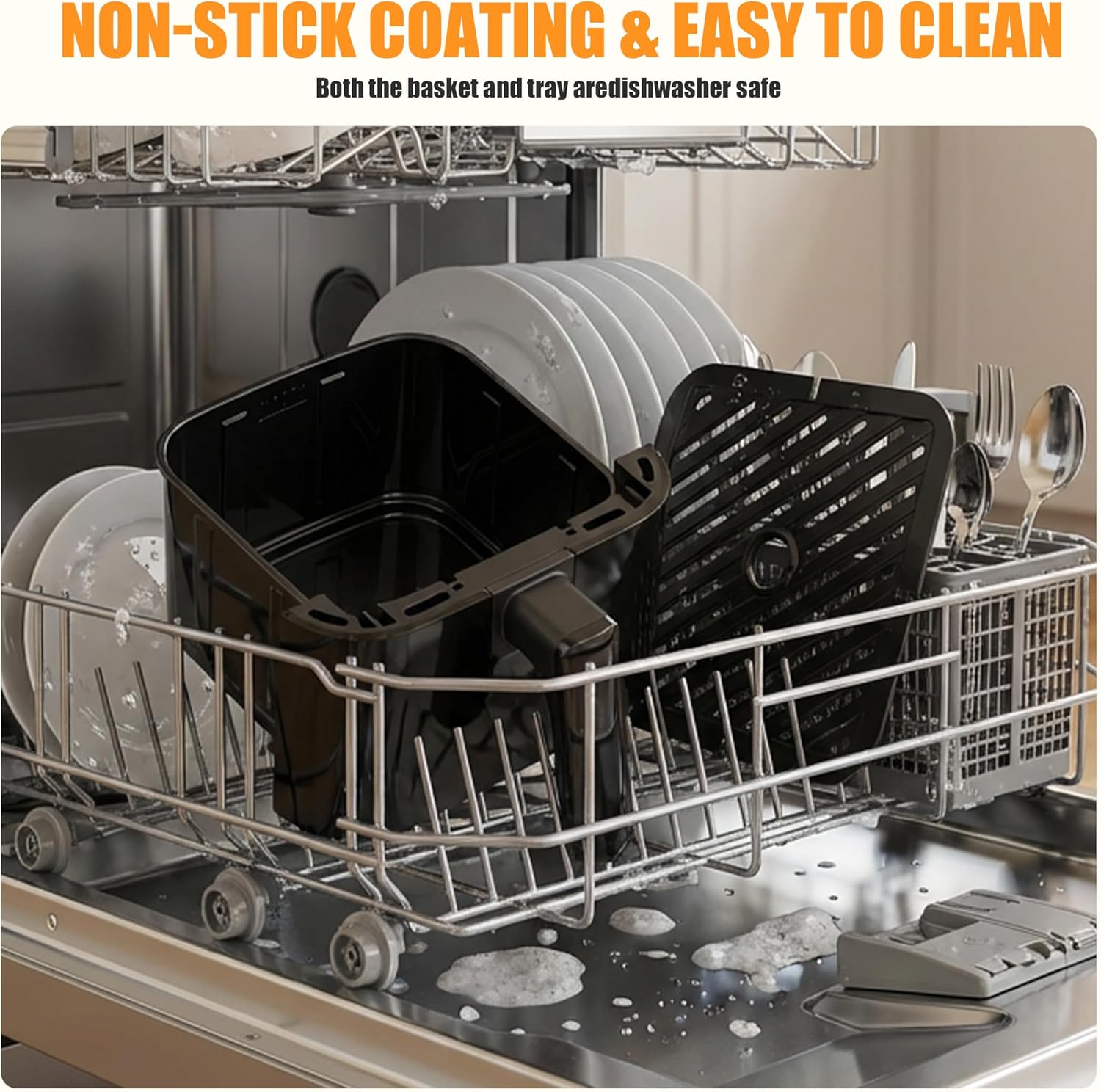 Air Fryer, Compact Digital 3 Qt Airfryer with Auto Shut-Off, Quick & Easy Meals in Minutes with Nonstick & Dishwasher Safe Basket, Ideal for Small Spaces