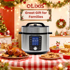 24-in-1 Large Electric Pressure Cooker 8.45 Quart, Stainless Steel Cooker for Canning, Slow Cook, Yogurt, Steam, Rice, Soup, Bean, Poultry, Beef, Bake & Porridge, Big Family & Party Size